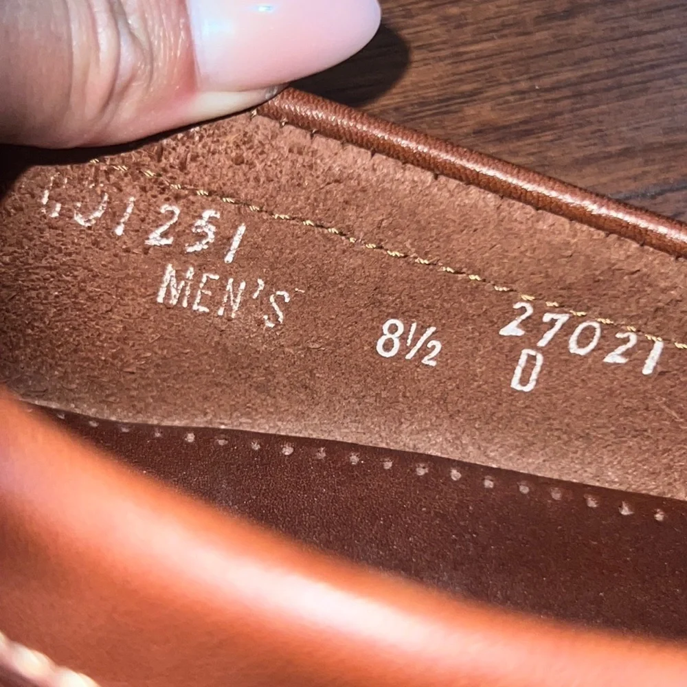 Cole Haan mens brown dress shoes 8.5 penny loafers slip-on 👞 business work shoe - Picture 6 of 14